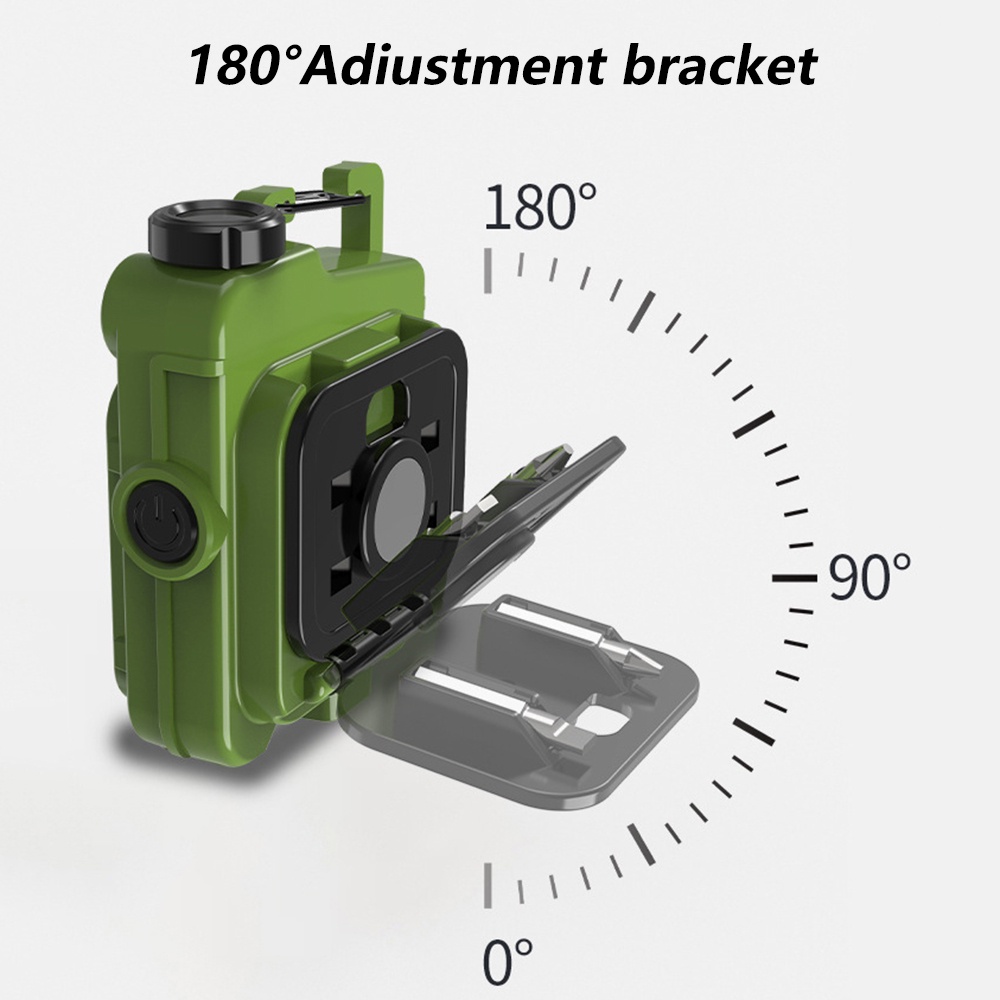 Móc Khóa Đèn Led COB Nhỏ 500 Lumens 6 Chế Độ Sáng Chống Nước Có Thể Sạc Lại