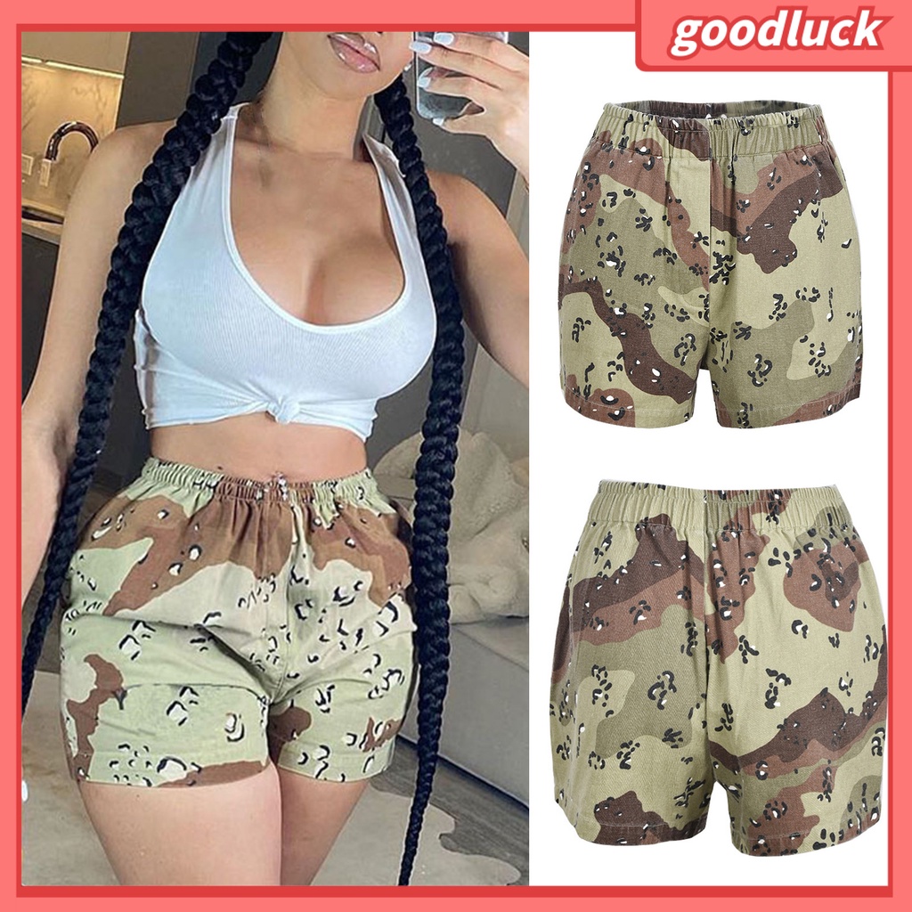 Quần Short Lưng Thun Ống Rộng Họa Tiết Rằn Ri Thời Trang Mùa Hè