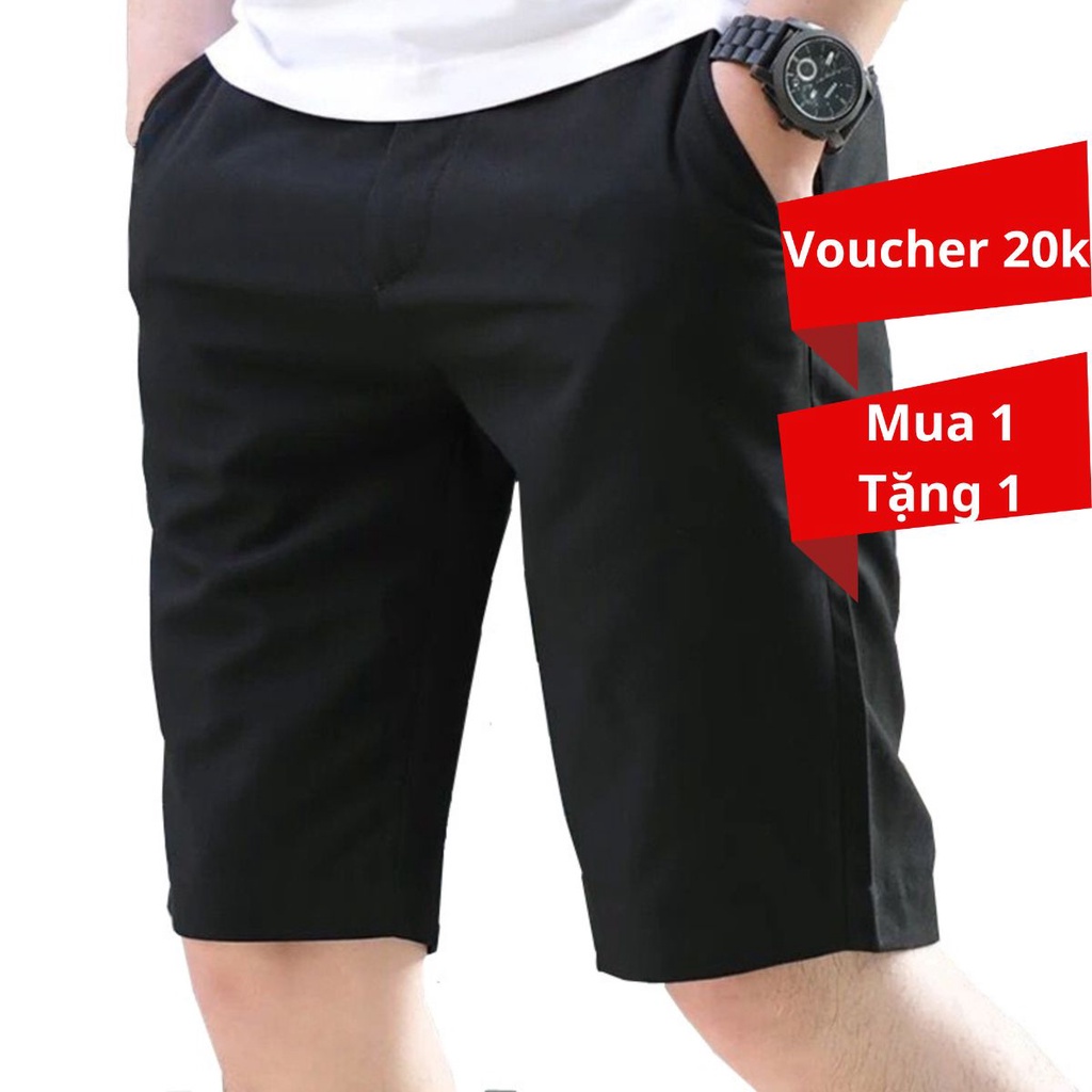 Quần Short Nam Kaki Mềm Mịn 6 Màu Trẻ Trung Phong Cách Hàn Quốc Vnicestore