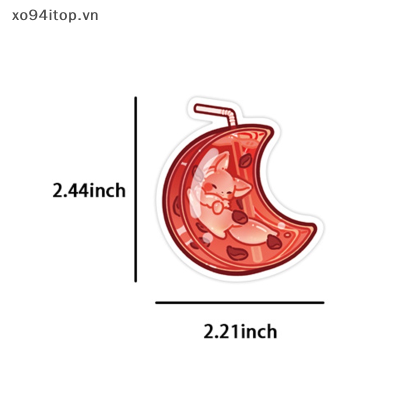 Set 40 Miếng Dán Graffiti Trang Trí Tủ Lạnh / Xe Hơi / Ván Trượt / Laptop Hình Chú Cáo Nhỏ Dễ Thương