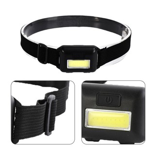 Multifunctional Headlight Mini Headlight COB Plastic Dry Battery Headlight