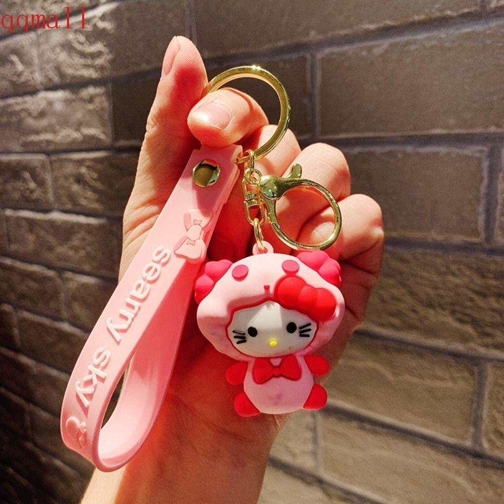 Móc Chìa Khóa Xe Hơi Họa Tiết Hoạt Hình Kitty Cinnamoroll Phong Cách Hàn Quốc Dễ Thương