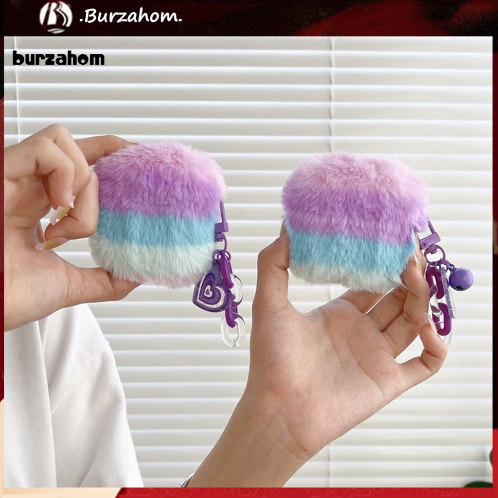 Vỏ Bảo Vệ Hộp Sạc Tai Nghe AirPods Pro 2 Bằng TPU Phủ Lông Nhung Màu Tím / Xanh Dương Chống Sốc / Rơi Vỡ / Vân Tay