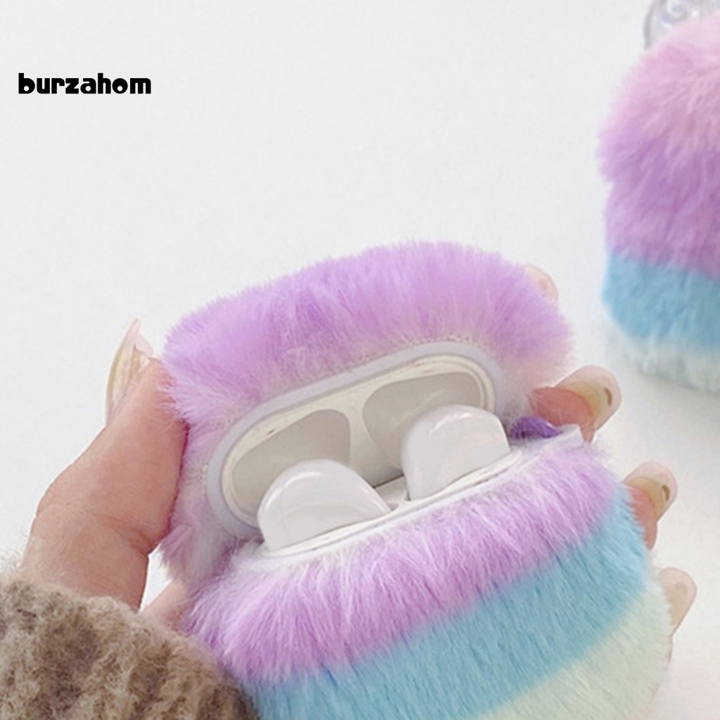 Vỏ Bảo Vệ Hộp Sạc Tai Nghe AirPods Pro 2 Bằng TPU Phủ Lông Nhung Màu Tím / Xanh Dương Chống Sốc / Rơi Vỡ / Vân Tay