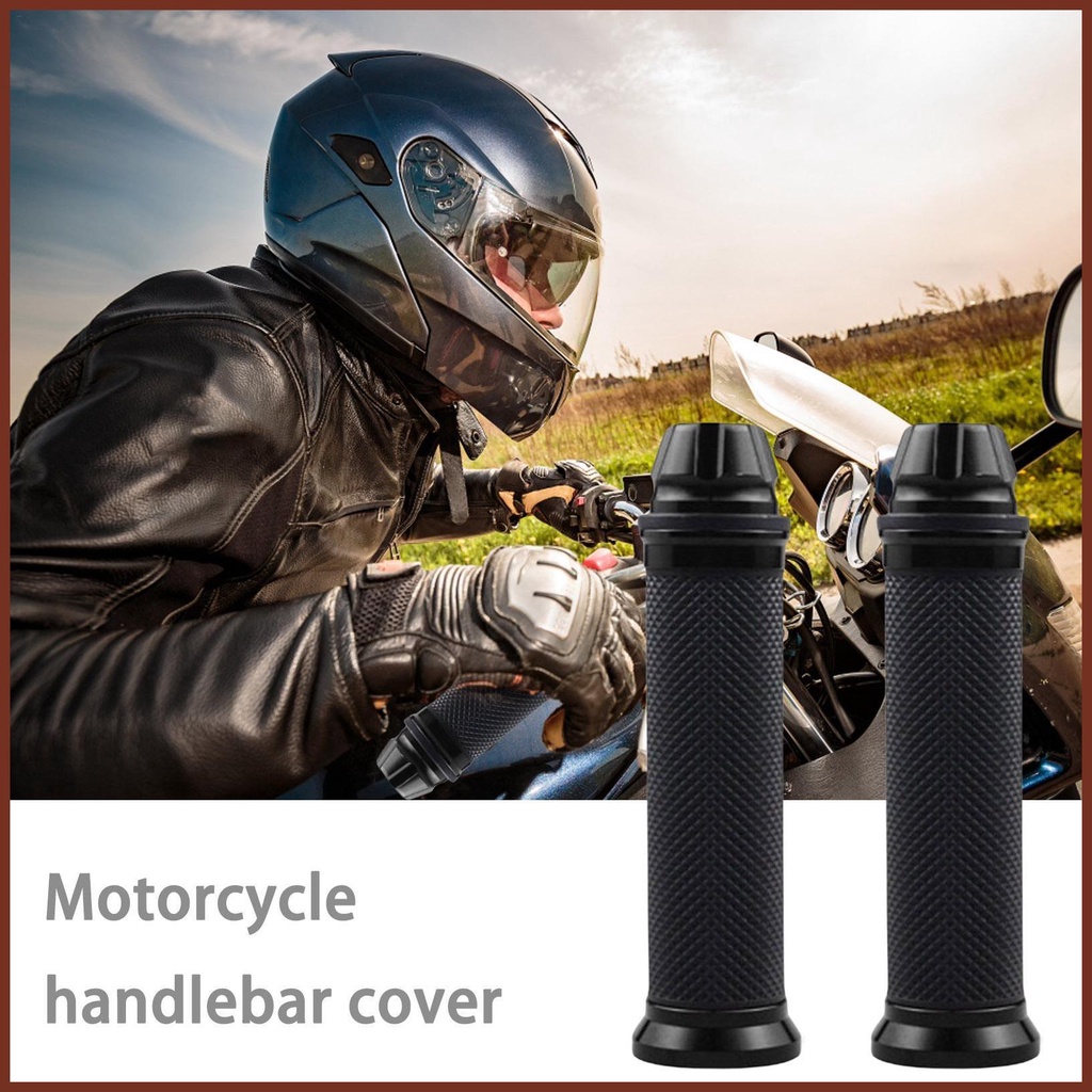 Set 2 Vỏ Bọc Tay Lái Xe Mô Tô Harley Honda Suzuki hao Hayisvn Bằng Cao Su Chống Rung
