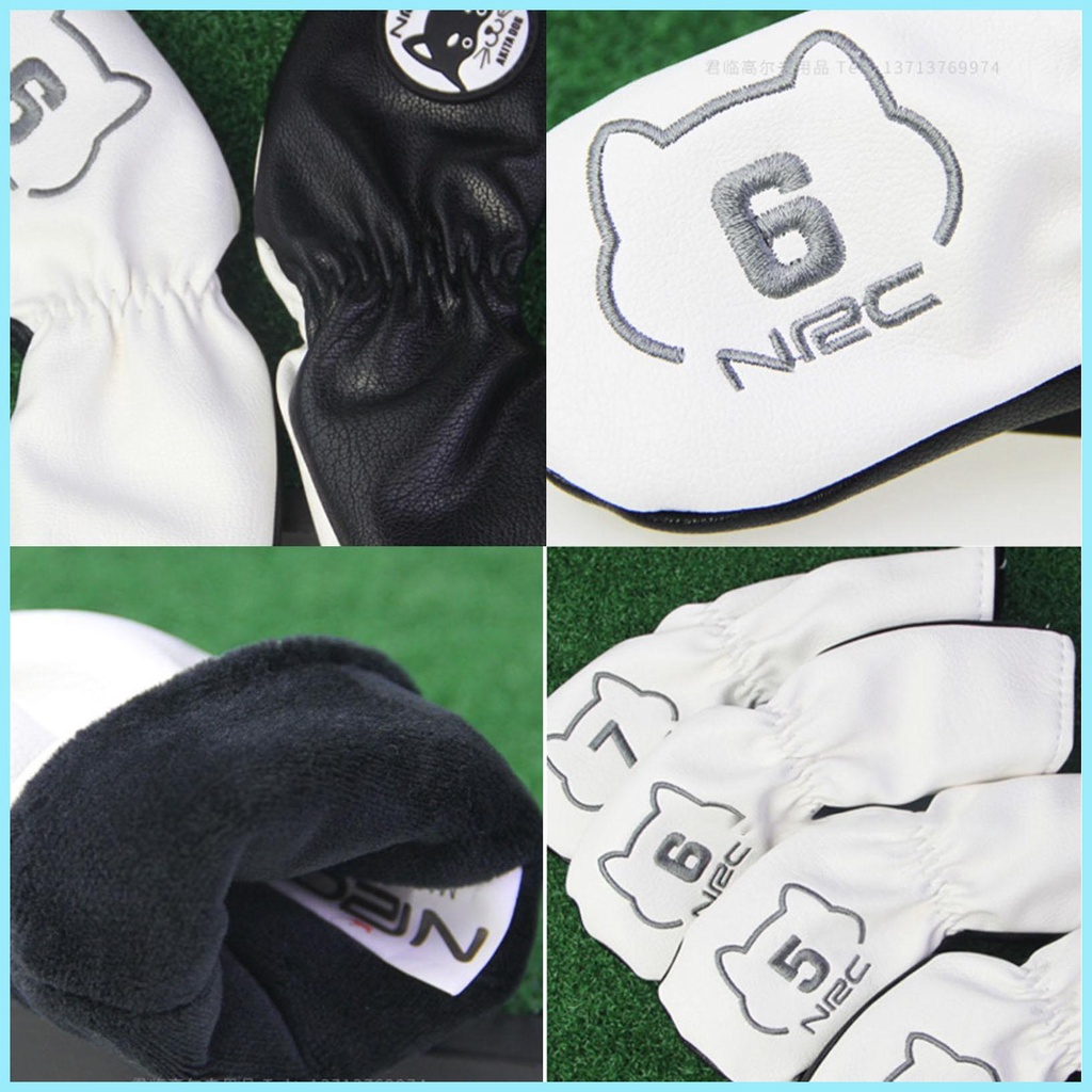 Bộ 9 Vỏ Bọc Gậy Đánh Golf Bằng Da PU Cao Cấp