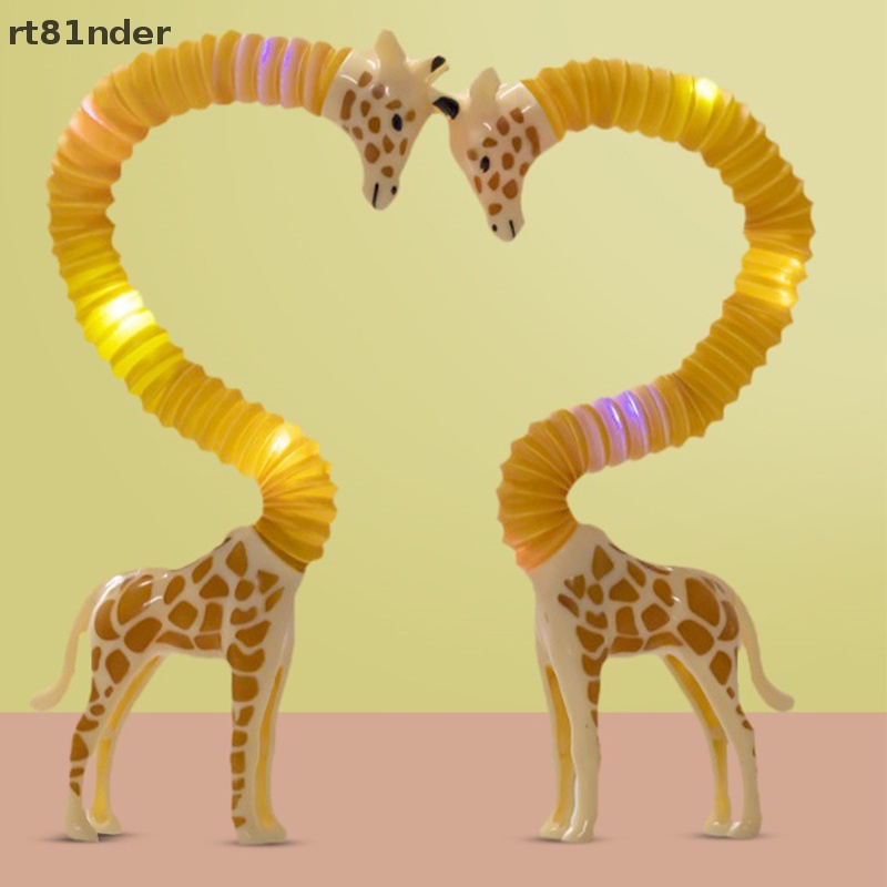 Rt Đồ Chơi Xếp Hình Hươu Cao Cổ Có Đèn LED Dạng Ống Co Giãn