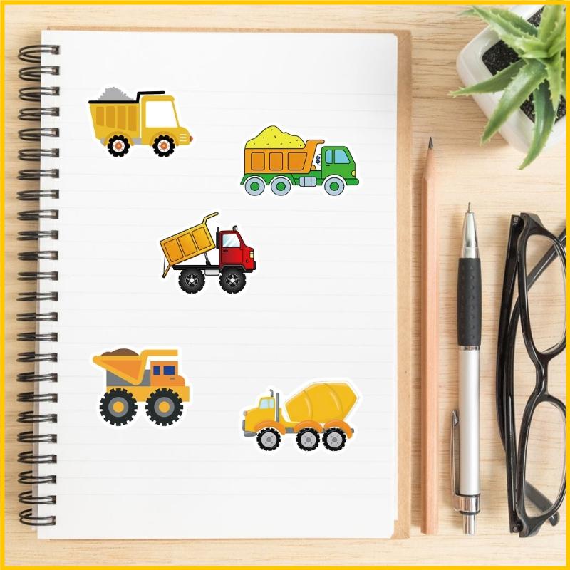 Set 50 Miếng Dán Trang Trí Xe Tải / Trường Học
