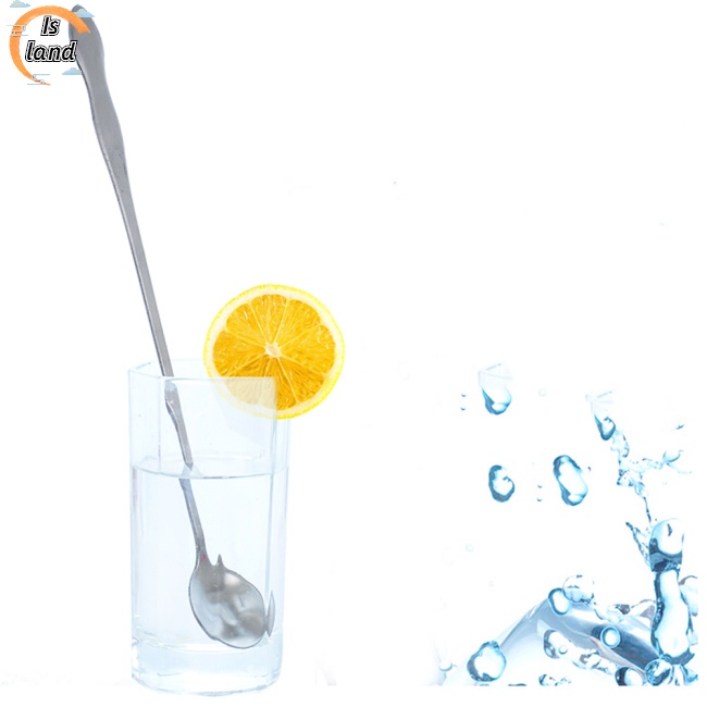 Muỗng Cà Phê Đầu Tròn Bằng Thép Không Gỉ Dài 32cm 26cm 20cm