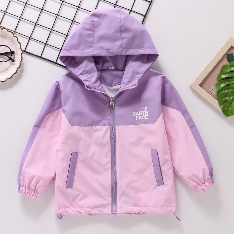 Áo Khoác Chống Gió Phong Cách Thời Trang Xuân Thu 2023 Mới Dành Cho Bé Gái