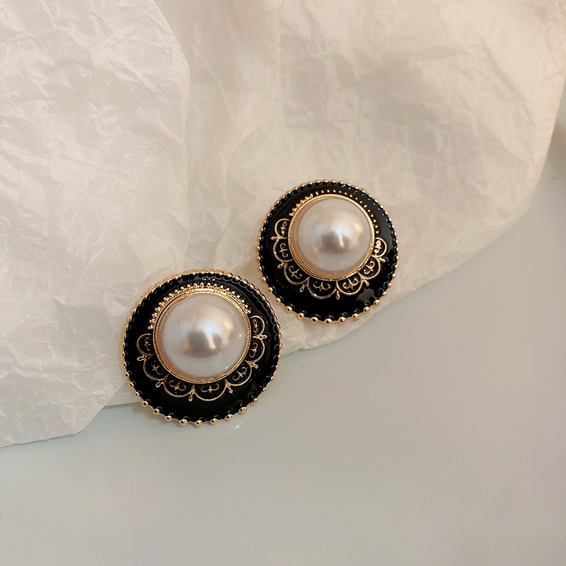 Khuyên Tai Đính Hạt Ngọc Trai Phong Cách Thời Trung Cổ Mới 2023