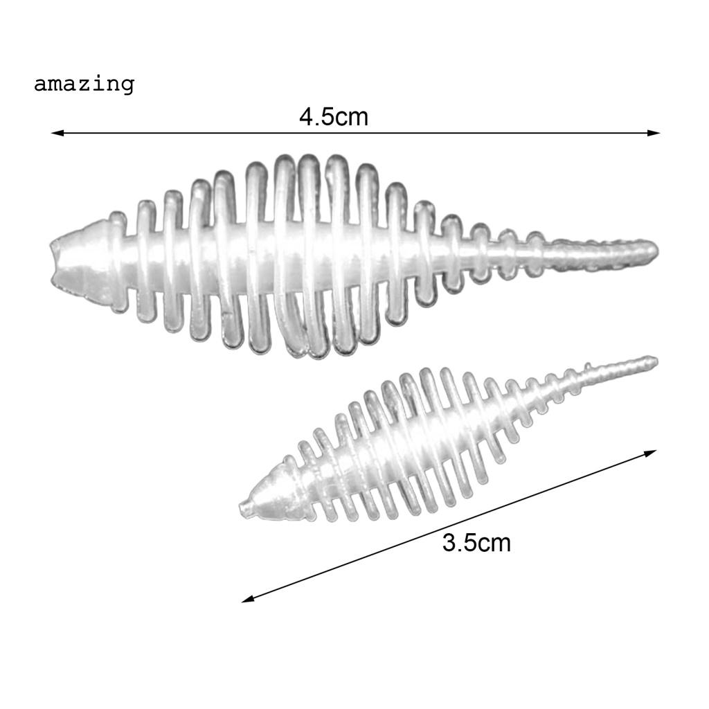 Lọ Mồi Câu Cá Giả Bằng Nhựa PVC Mềm 3.5cm / 4.5cm Hai Tông Màu Chống Rách