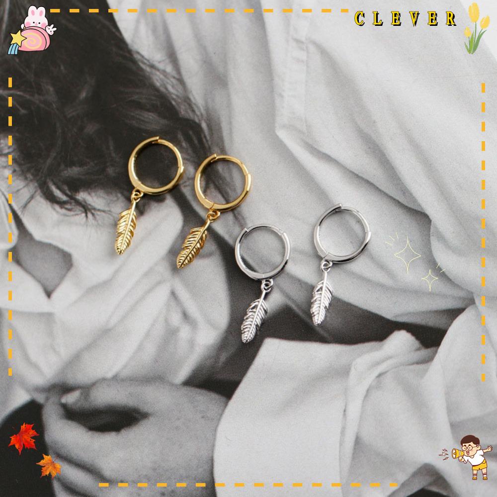 Bộ 3 Đôi Bông Tai Hình Lông Vũ Đơn Giản Thời Trang Quyến Rũ