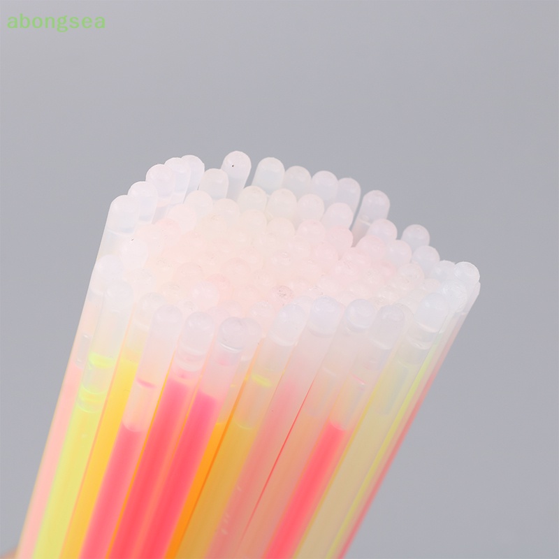 Abongsea Set 100 Que Phát Quang Nhiều Màu Sắc Dùng Để Trang Trí Vòng Tay / Dây Chuyền