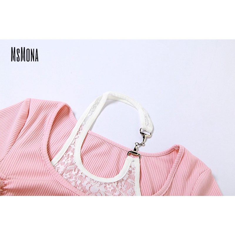 Áo Thun Tay Ngắn Cổ Tròn Màu Trơn Dáng Ôm Thời Trang 2023 Quyến Rũ Cho Nữ