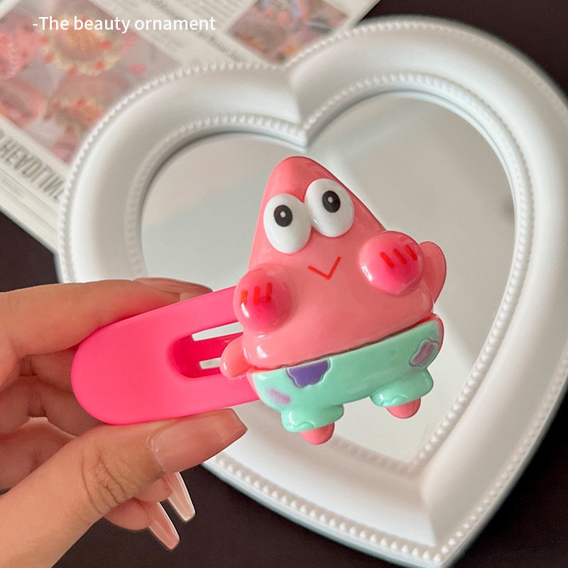 Kẹp Tóc Mái Bằng acrylic Hình Hoạt Hình Dễ Thương Cho Bạn Gái