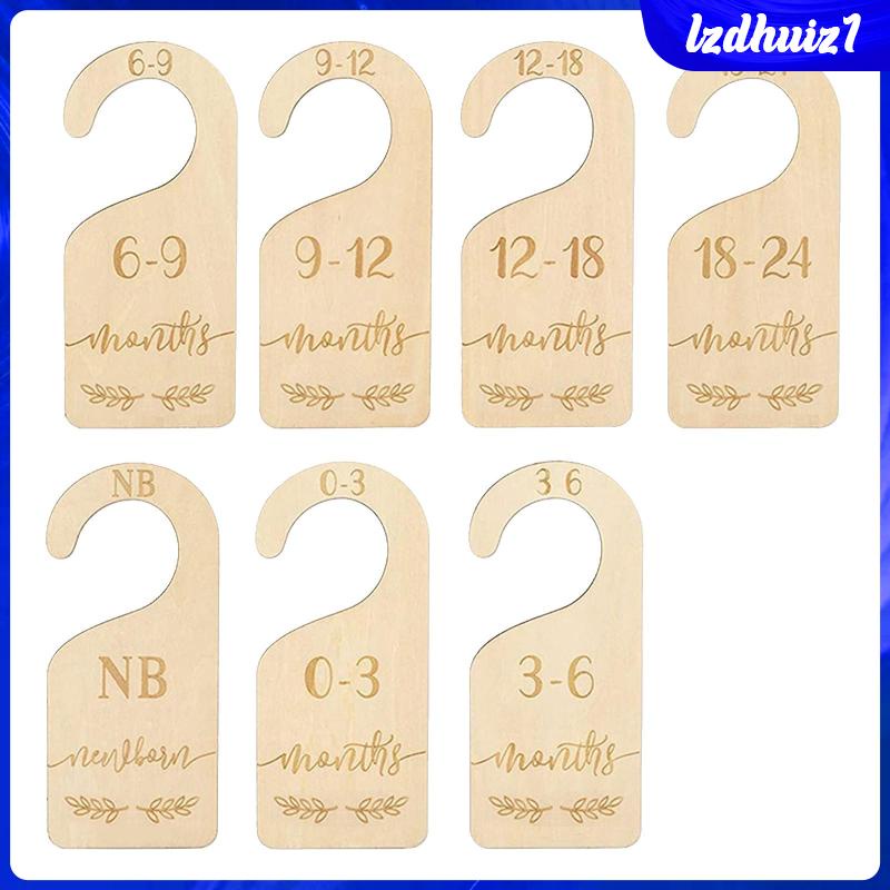 Set 7 Móc Treo Chia Ngăn Quần Áo Dùng Làm Đạo Cụ Chụp Ảnh Cho Bé Sơ Sinh