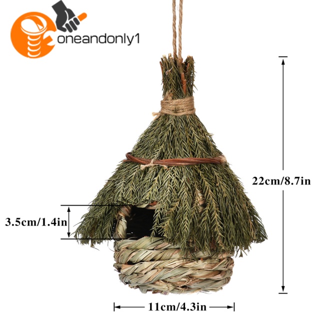 Tổ Chim Bằng Cỏ Tự Nhiên Có Dây Treo Đa Năng Tiện Dụng
