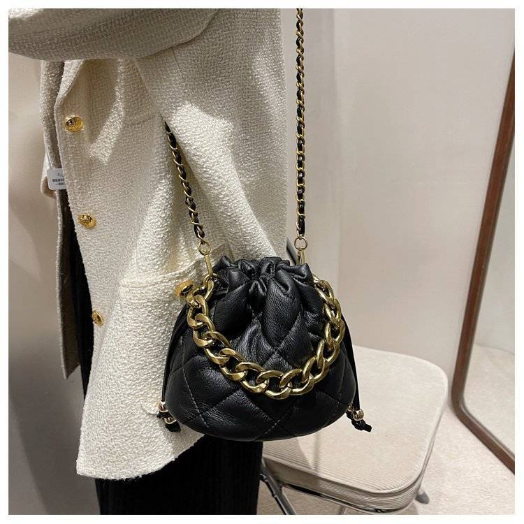 Túi Da PU Đeo Chéo Dây Rút Thời Trang 2023 Cho Nữ