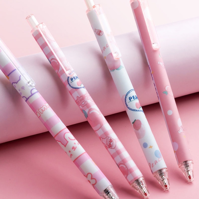 Set 10 / 20 / 30 Bút Mực Gel Ngòi 0.5mm Họa Tiết Hoạt Hình Chất Lượng Cao