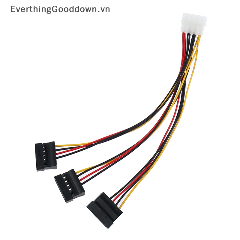 Cáp Chia Nguồn 4Pin IDE Molex Sang 3 ATA SATA