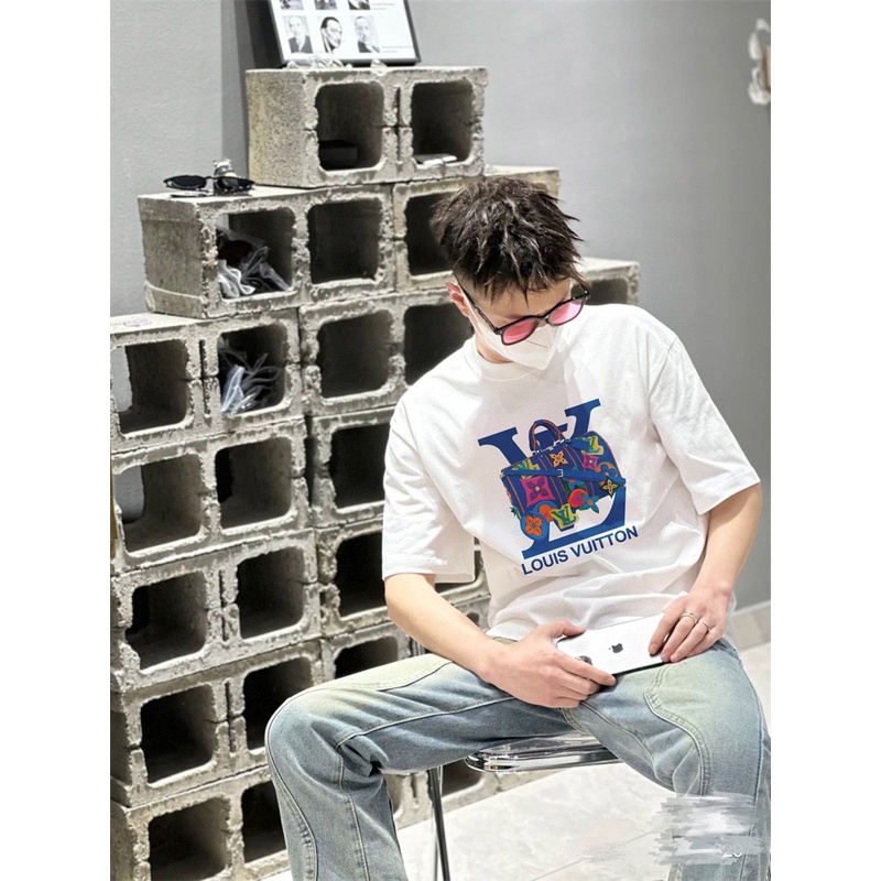 Áo Thun L88v- Xu Hướng Mới Nhất Thời Trang 2023ss Yayoi Kusama Cho Nam Và Nữ