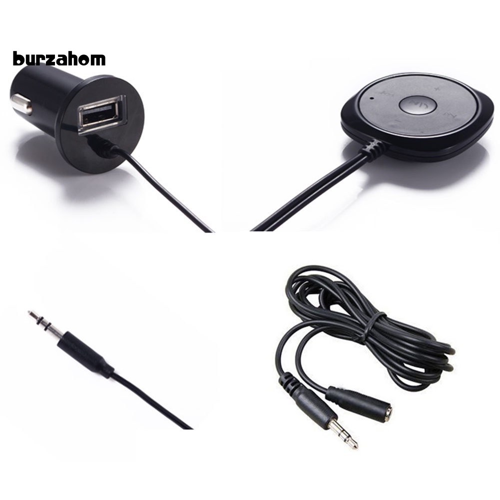 Thiết Bị Nhận Tín Hiệu Âm Thanh Bluetooth Không Dây Jack 3.5mm + Đầu Sạc Cho Ô Tô
