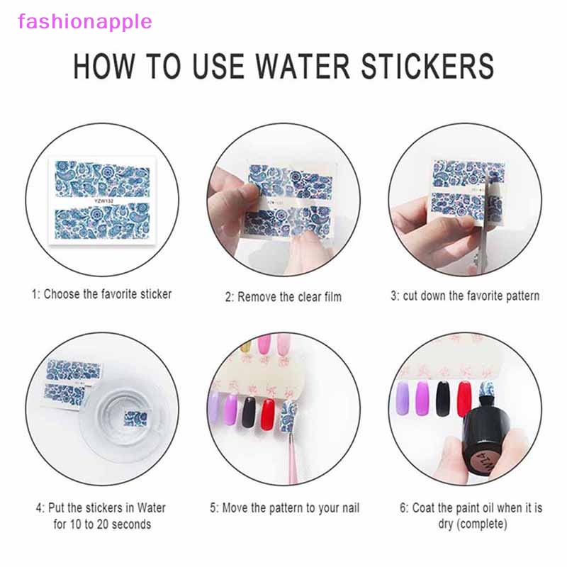 1 Tờ Miếng Dán Trang Trí Móng Tay Nghệ Thuật YSD056-YSD060 glory