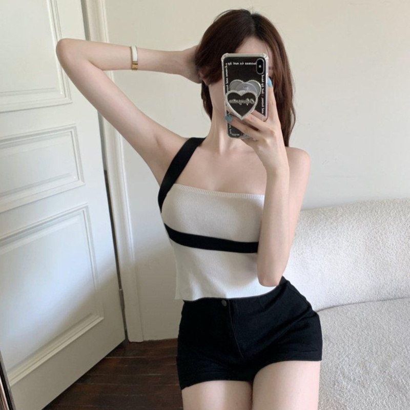 Áo Thun Không Tay Ôm Dáng Màu Trơn Thời Trang Mùa Hè Cho Nữ