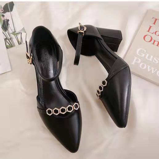 Sandal Cao Gót Mũi Nhọn Thiết Kế Mới Thời Trang Mùa Hè 2023 Dành Cho Nữ