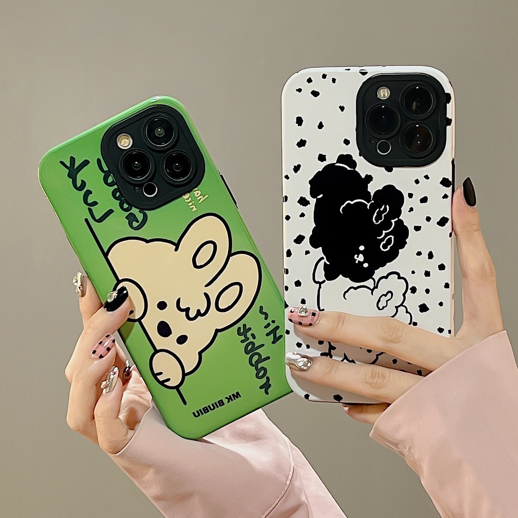 Ốp Điện Thoại PC Cứng In Hình Thỏ Hoạt Hình Dễ Thương Cho iPhone 11 13 12 14 Pro Max