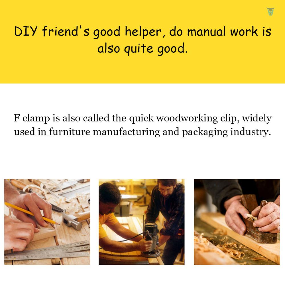 Kẹp Chữ F 95x 100 / 160 / 200 / 250 / 300mm Đa Năng Có Thể Điều Chỉnh 120 Độ