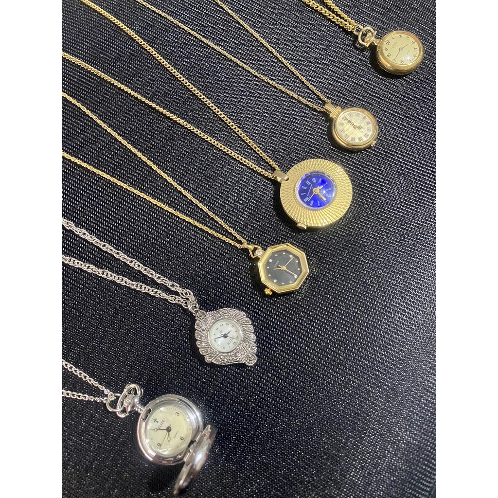 Độc lạ dây chuyền đồng hồ cho nam nữ hàng 2hand, vintage bãi Nhật