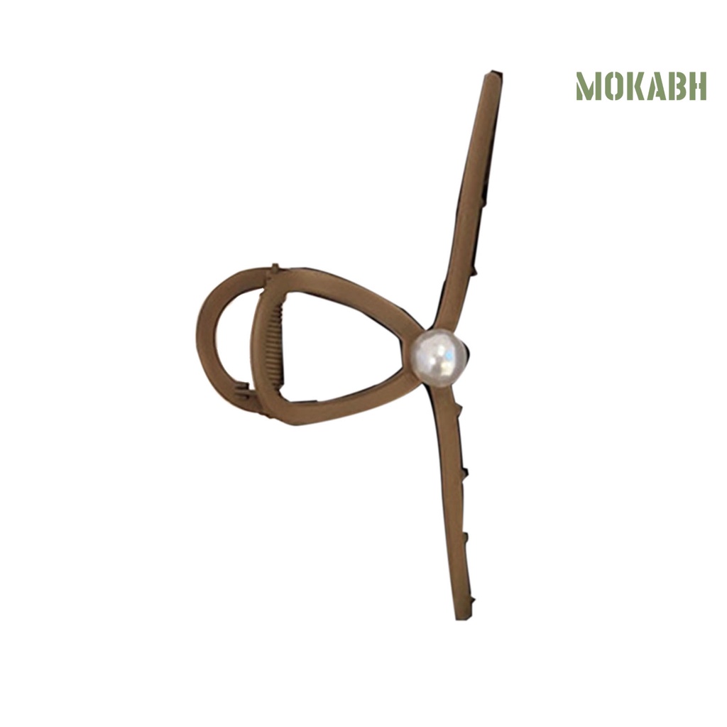 Kẹp Tóc Hình Móng Vuốt Đính Ngọc Trai Giả Thiết Kế Nhẹ Nhàng Co Giãn Thời Trang Cho Nữ