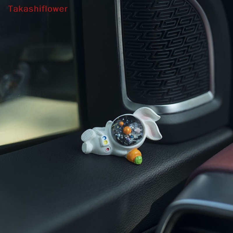 Mô Hình Chú Thỏ Phi Hành Gia Bằng Nhựa Resin Dễ Thương Để Bàn Trang Trí