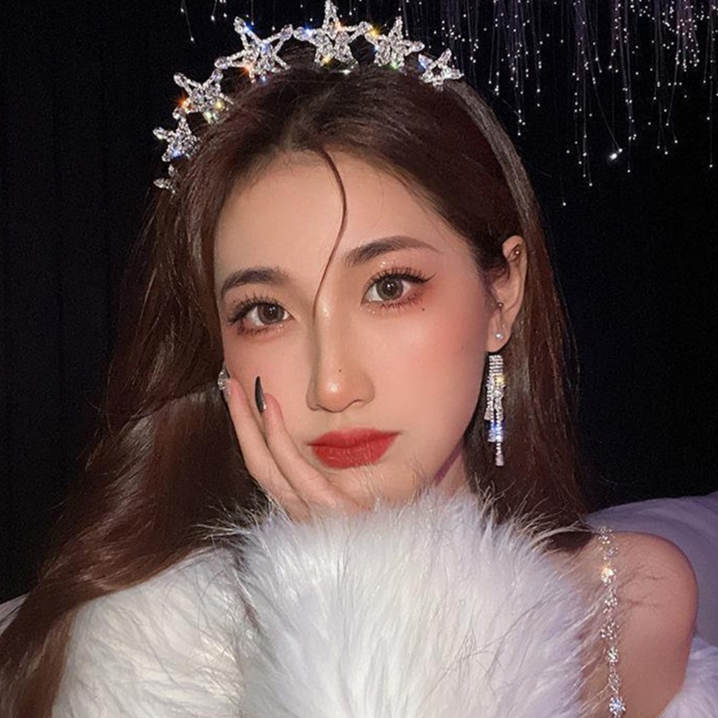 Cài Tóc Hình Ngôi Sao Đính Đá Phong Cách Vintage