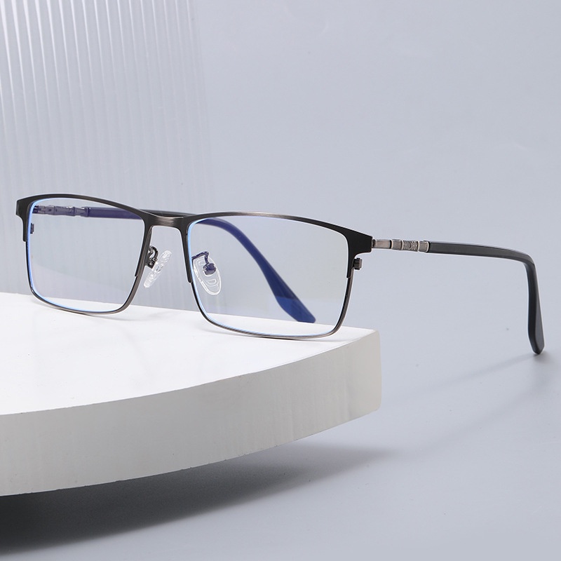 Kính Chống Ánh Sáng Xanh Gọng Kim Loại Phong Cách Doanh Nhân Cho Nam