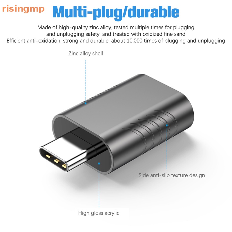 Đầu Chuyển Đổi Type-C Sang USB 3.2 Bằng Hợp Kim Kẽm Chuyên Dụng Cho Điện Thoại Di Động