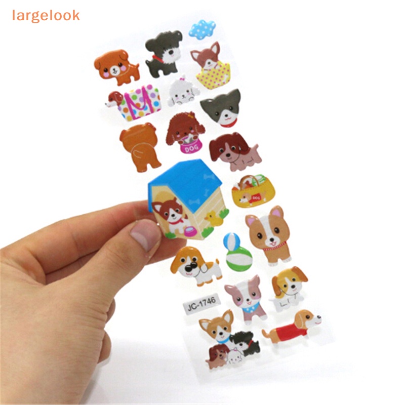 Set 5 Tấm Sticker 3D Hình Động Vật Cho Bé