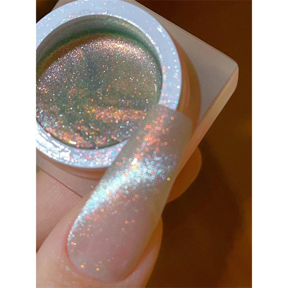 Gel sơn móng EELHOE mắt mèo trong suốt màu cầu vồng