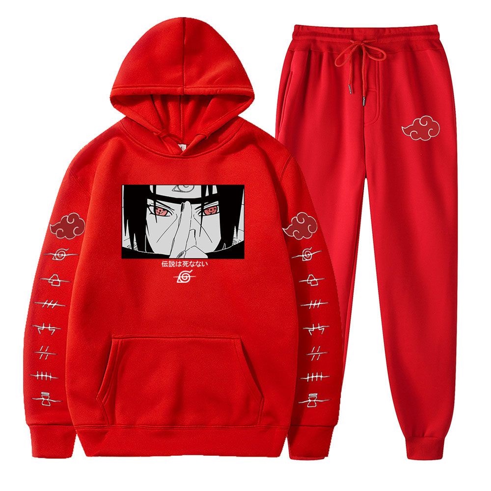 Set Đồ Thể Thao Có Nón In Họa Tiết Anime Naruto Thời Trang Mùa Thu 2023 Cho Nam