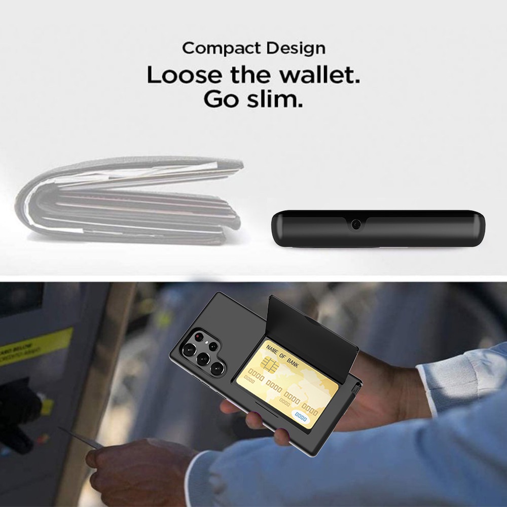 Bao Da Điện Thoại Có Ngăn Đựng Thẻ Cho samsung galaxy s23 ultra note 20 s22 s21 s20 note10 plus 5g Ốp