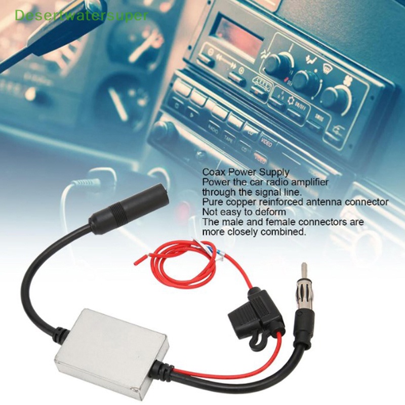 Ăng Ten Khuếch Đại Tín Hiệu FM 88-108 Mhz 12V Cho Xe Hơi