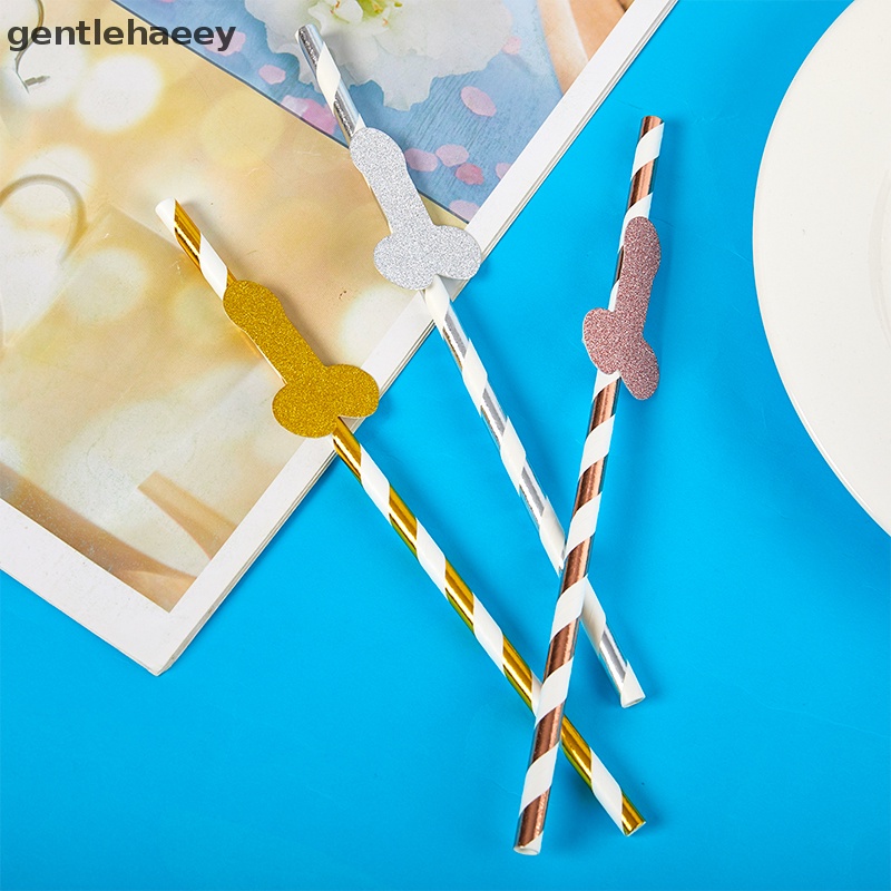 Set 6 Ống Hút Dùng Một Lần Trang Trí Tiệc