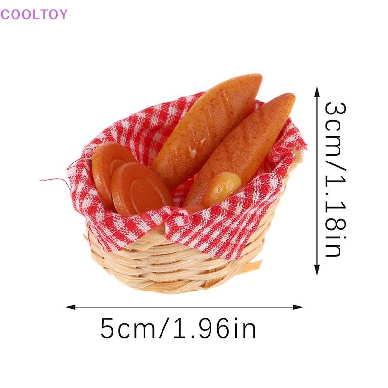 1 Rổ Bánh Mì Đồ Chơi Mini Tỷ Lệ 1: 12 Dùng Để Trang Trí Nhà Búp Bê