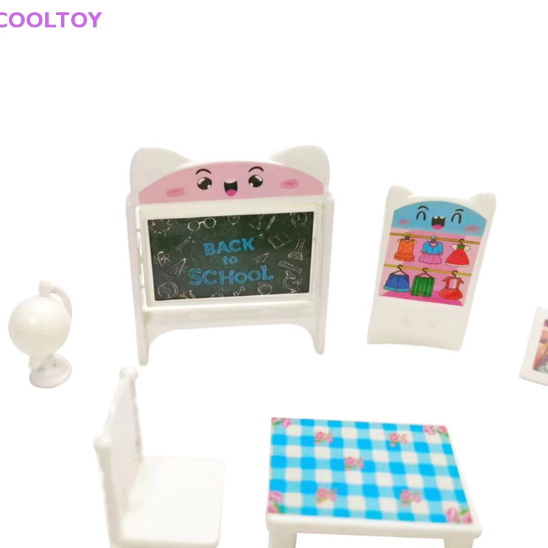 Set 8 Mô Hình Nội Thất Xinh Xắn Cho Nhà Búp Bê 1 / 6 16cm