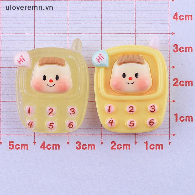 Set 5 Điện Thoại Mini Dạ Quang Dùng Để Trang Trí Nhà Búp Bê