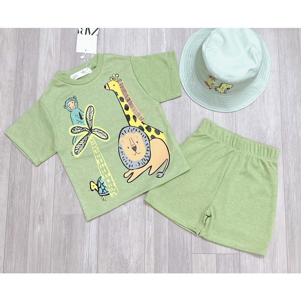 ✨BÁN SỈ✨Bộ hươu cao cổ xanh lá ( múc thêu tách riêng)