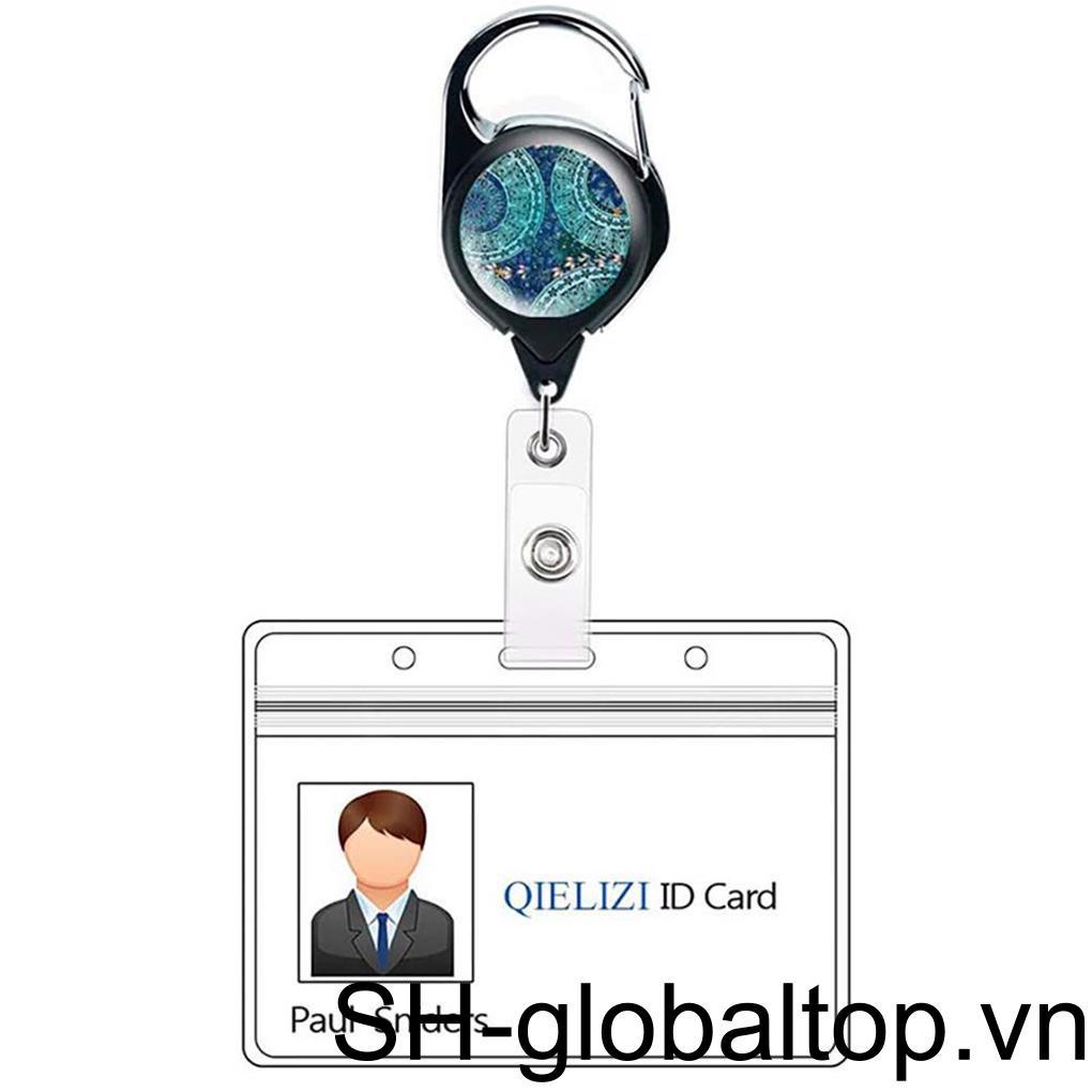 Set 4 Kẹp Giữ Thẻ Bằng Kim Loại Có Thể Điều Chỉnh Dùng Cho Văn Phòng / Cắm Trại