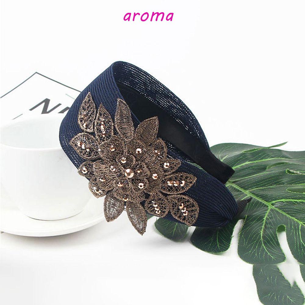 Băng Đô Ren Bản Rộng Chống Trượt Thời Trang Dành Cho Nữ